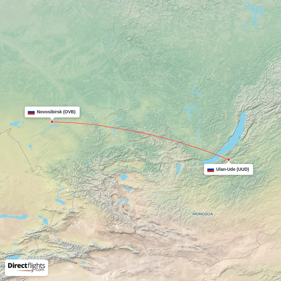 OVB - UUD route map