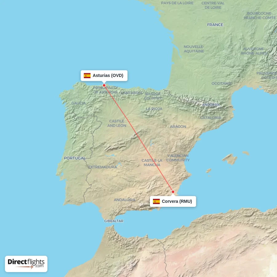 OVD - RMU route map