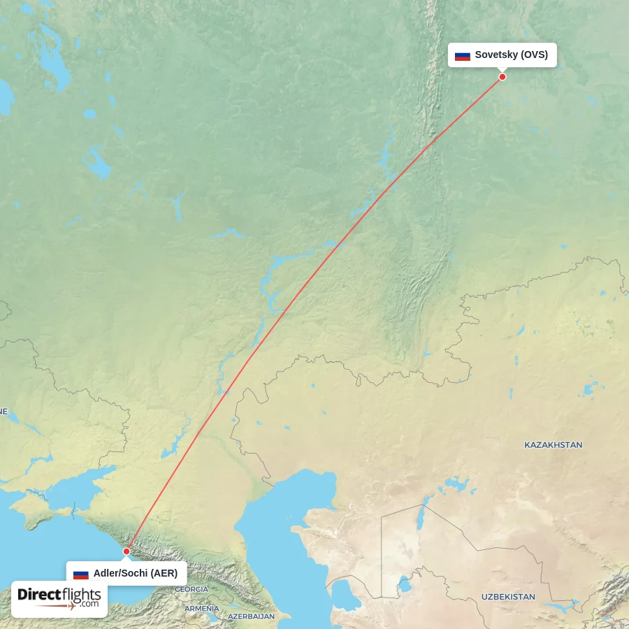 OVS - AER route map