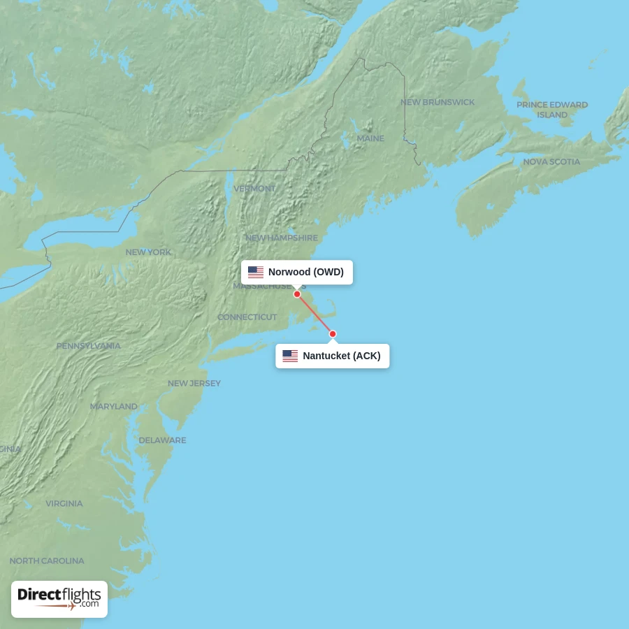OWD - ACK route map