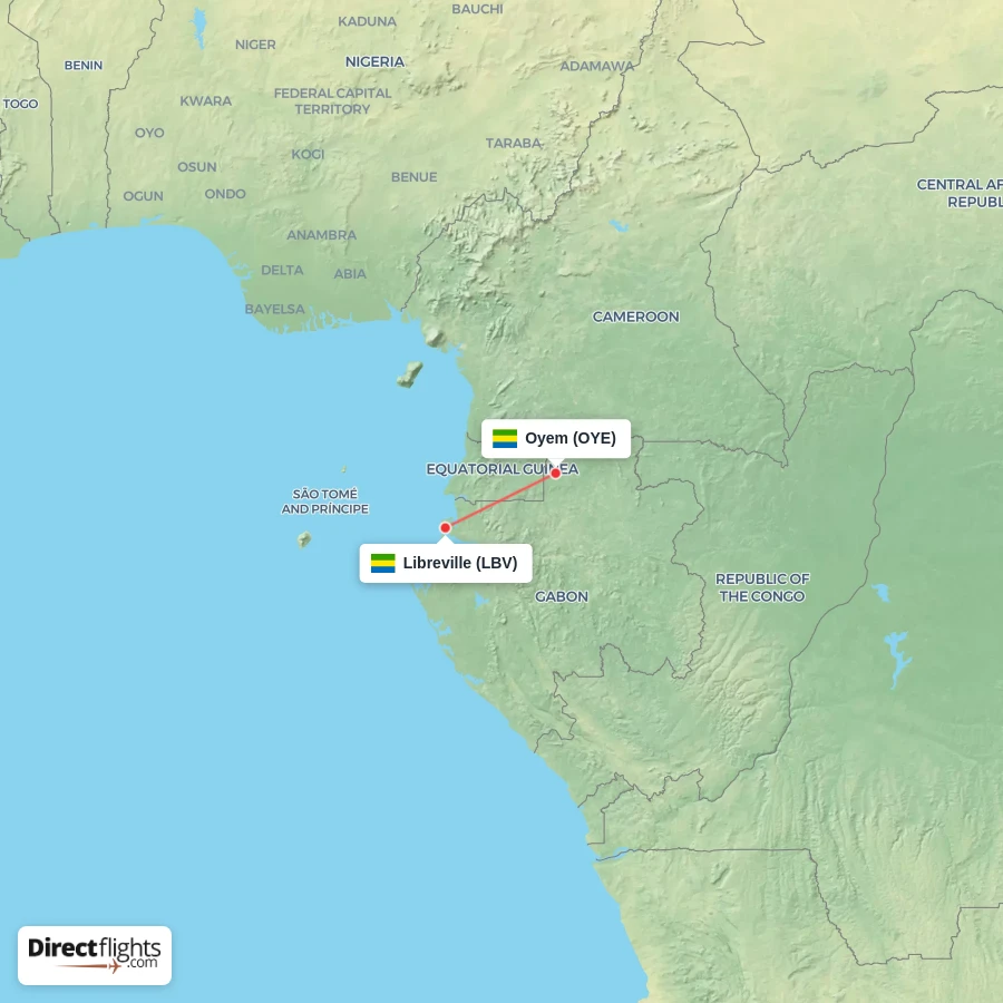 OYE - LBV route map