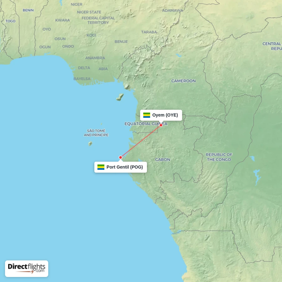 OYE - POG route map