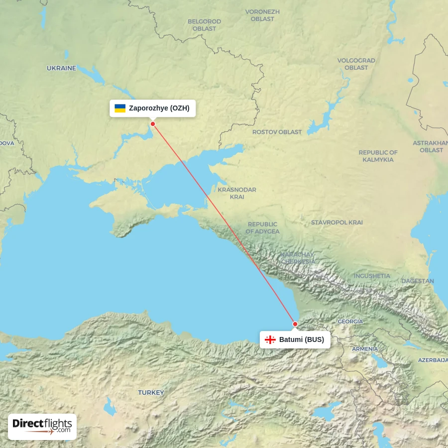OZH - BUS route map