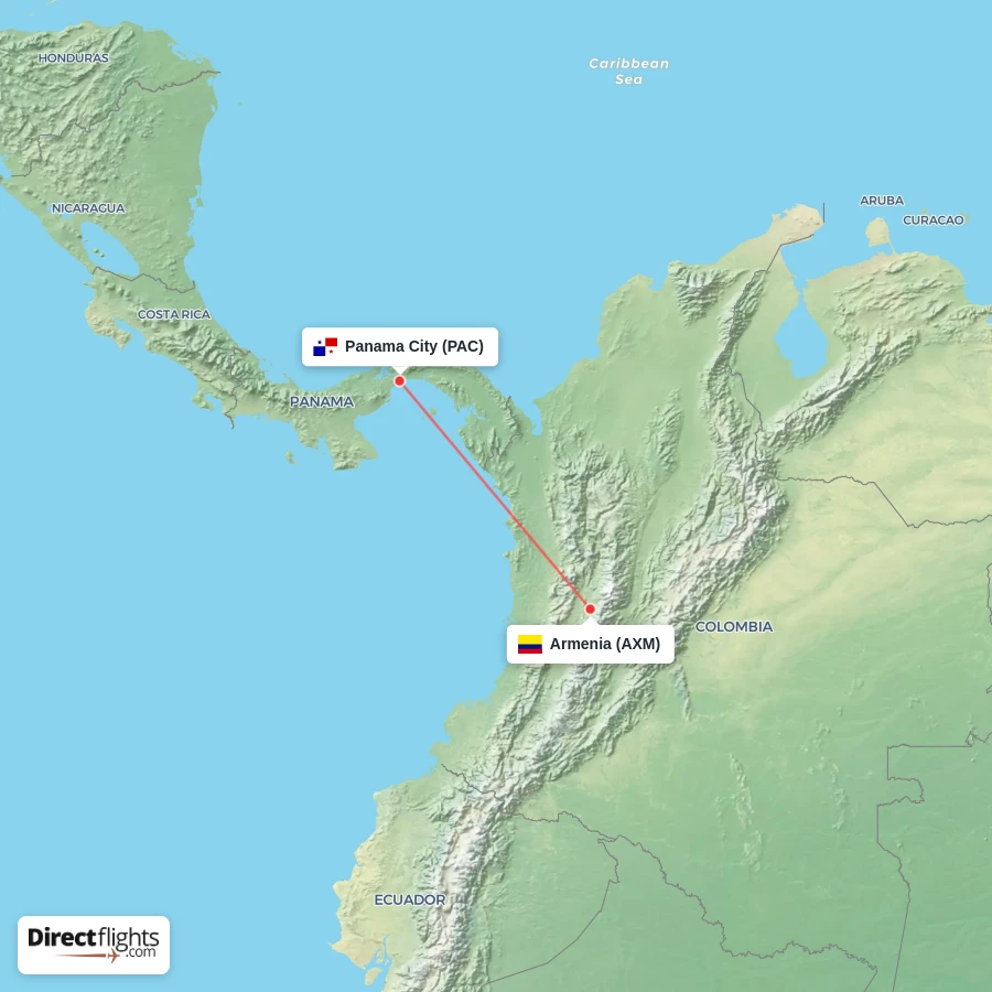 PAC - AXM route map