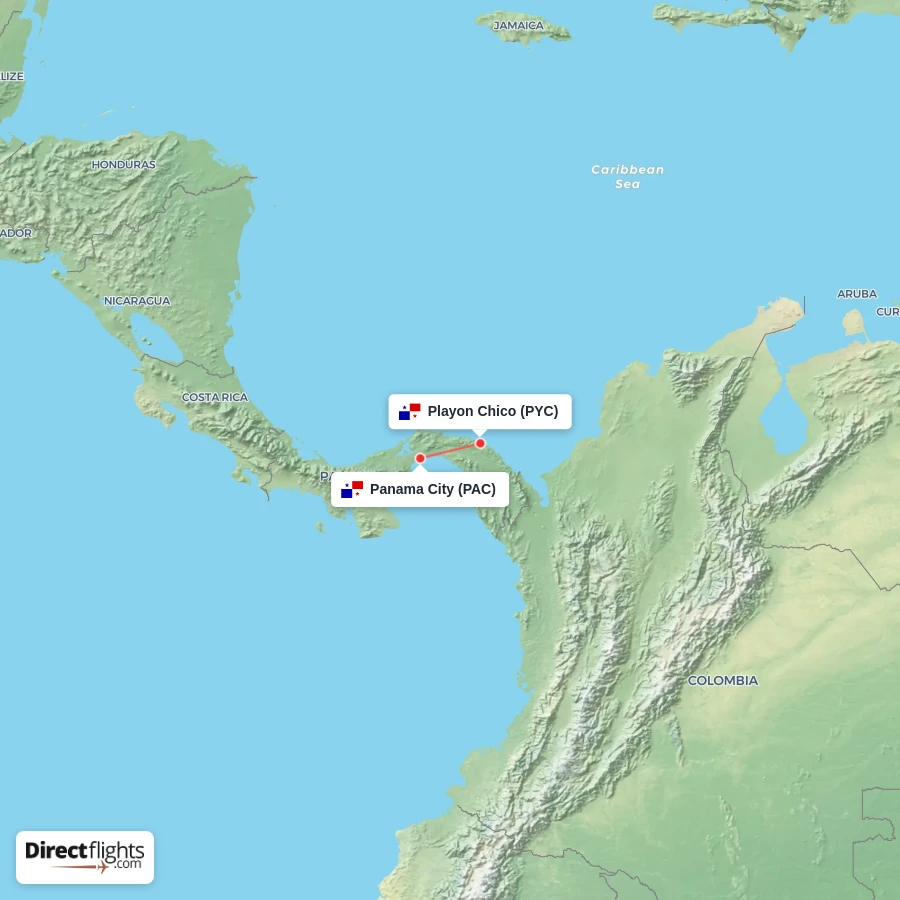 PAC - PYC route map