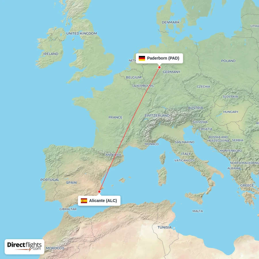 PAD - ALC route map
