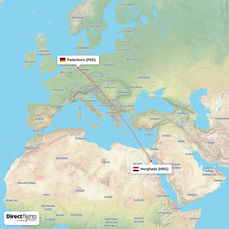 PAD - HRG route map