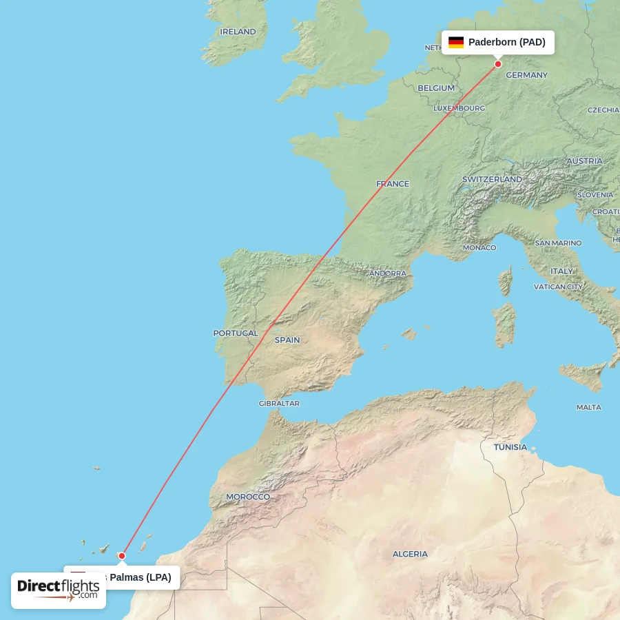PAD - LPA route map