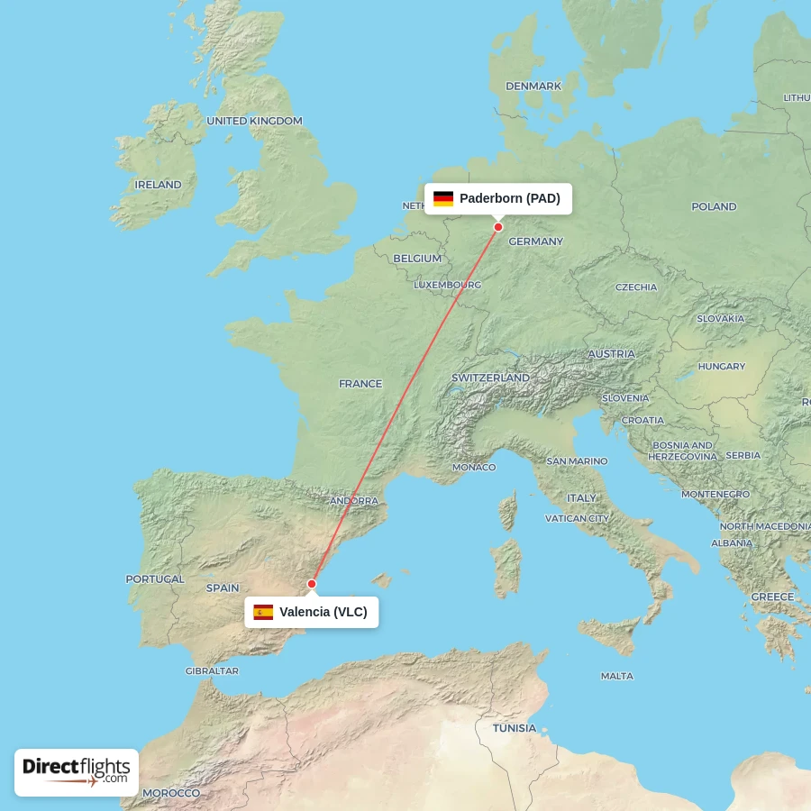 PAD - VLC route map