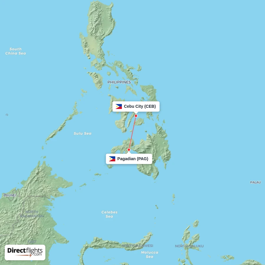 PAG - CEB route map