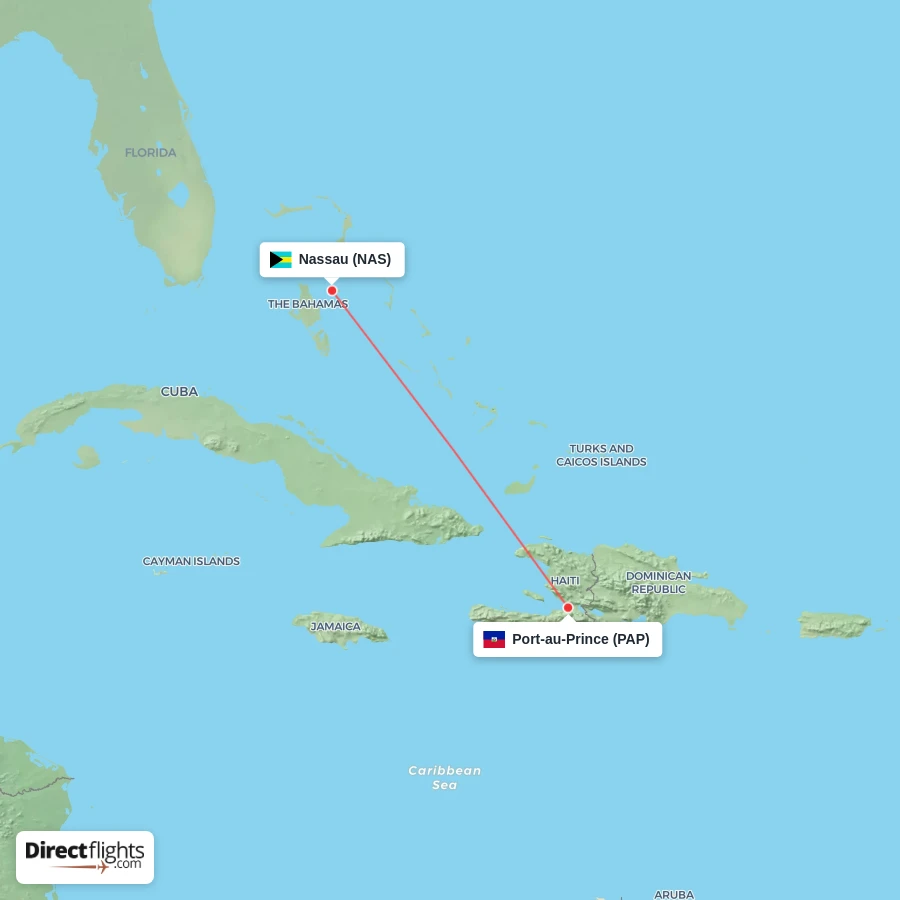 PAP - NAS route map