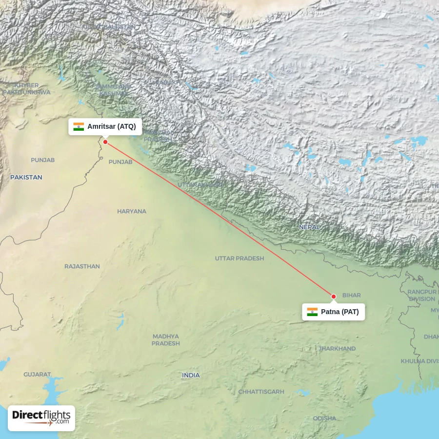 PAT - ATQ route map