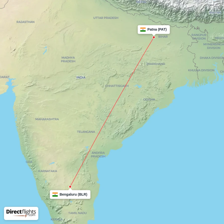PAT - BLR route map