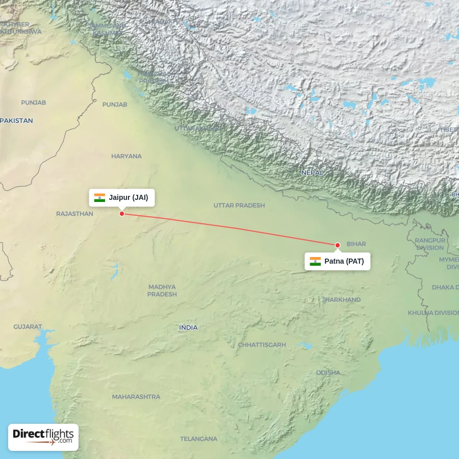 PAT - JAI route map