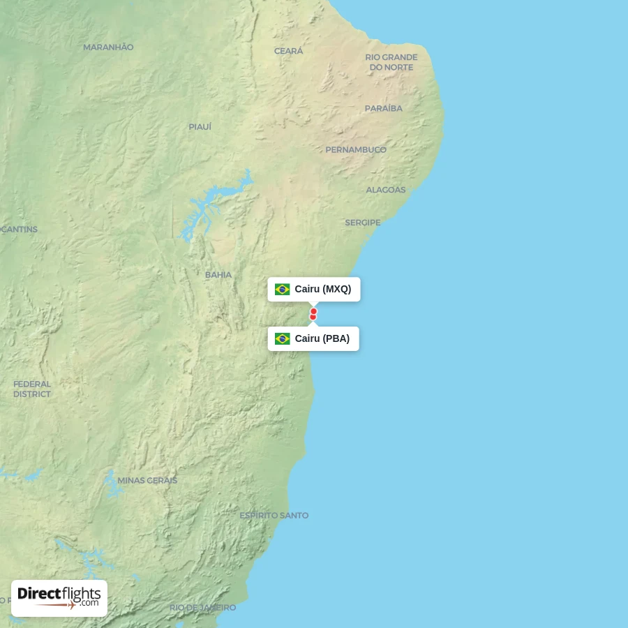 PBA - MXQ route map