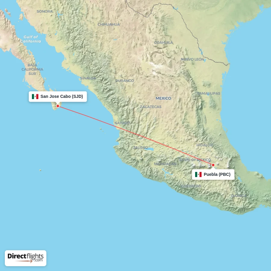 PBC - SJD route map