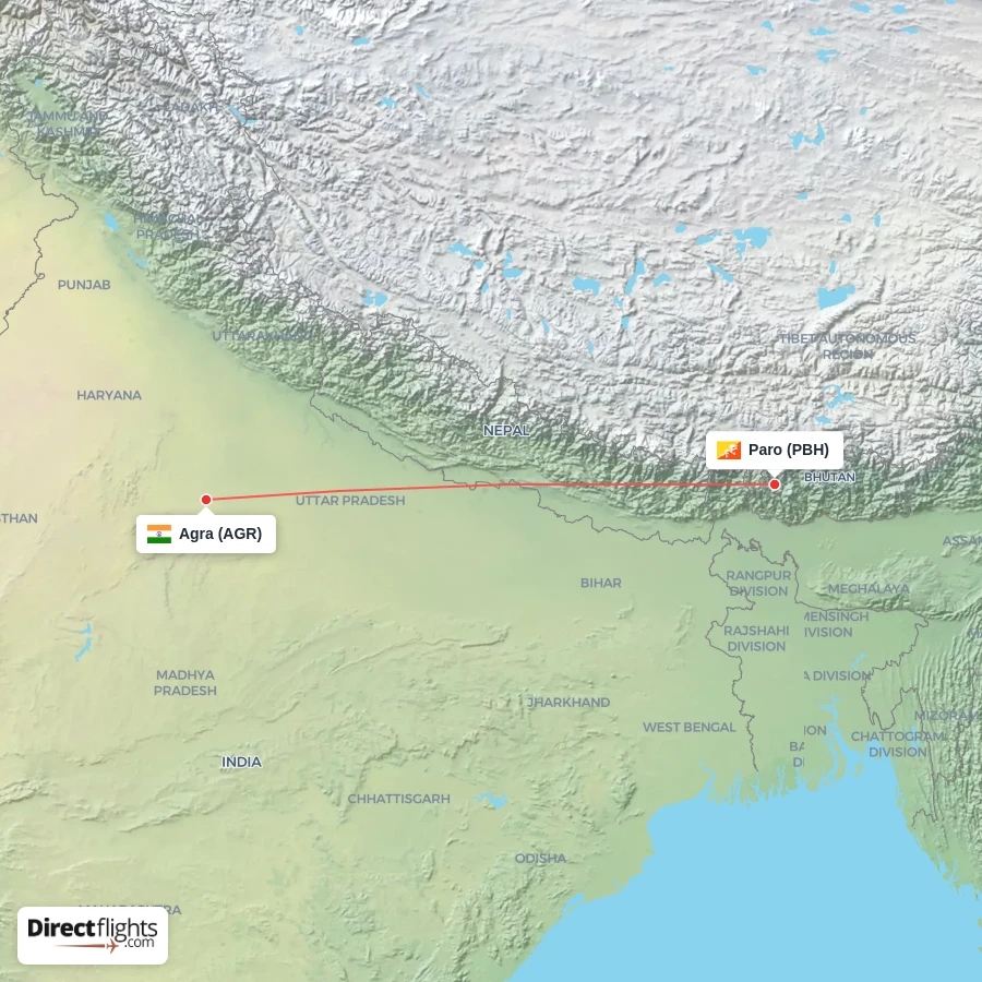 PBH - AGR route map