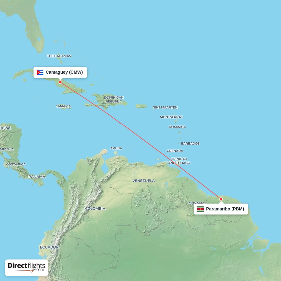 PBM - CMW route map
