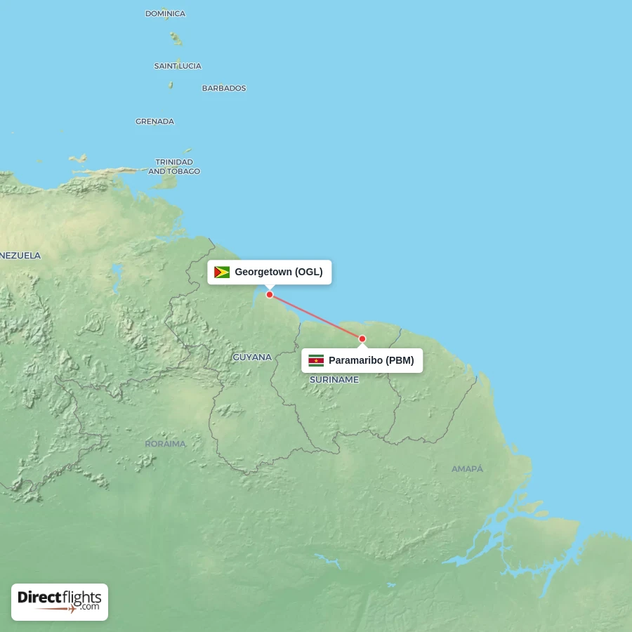 PBM - OGL route map