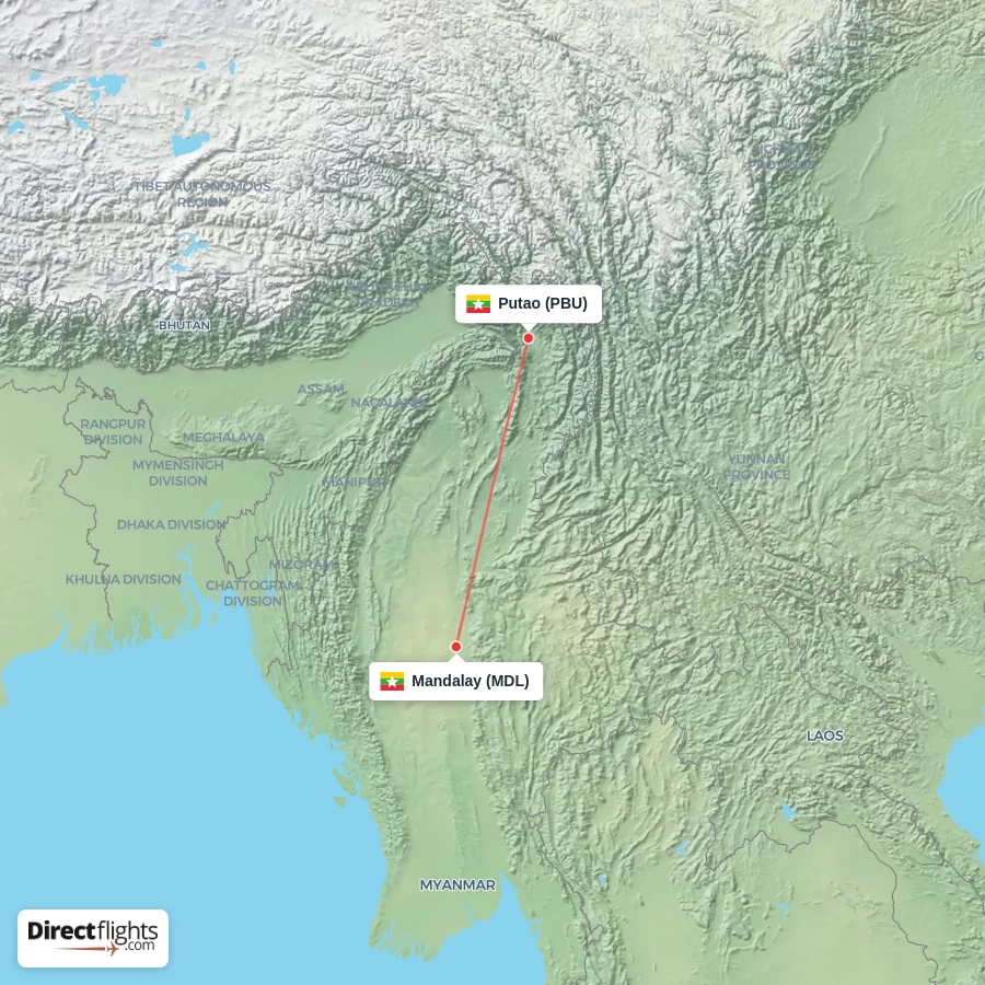 PBU - MDL route map