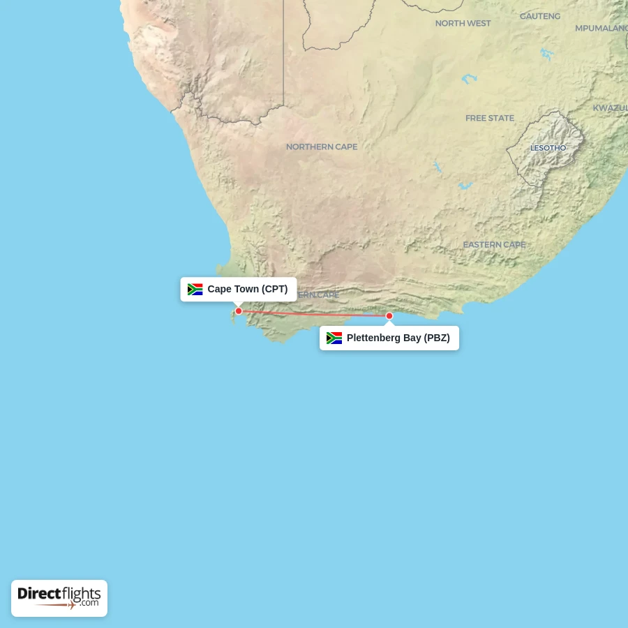 PBZ - CPT route map