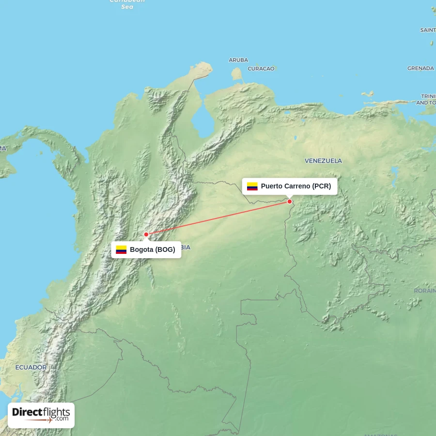 PCR - BOG route map