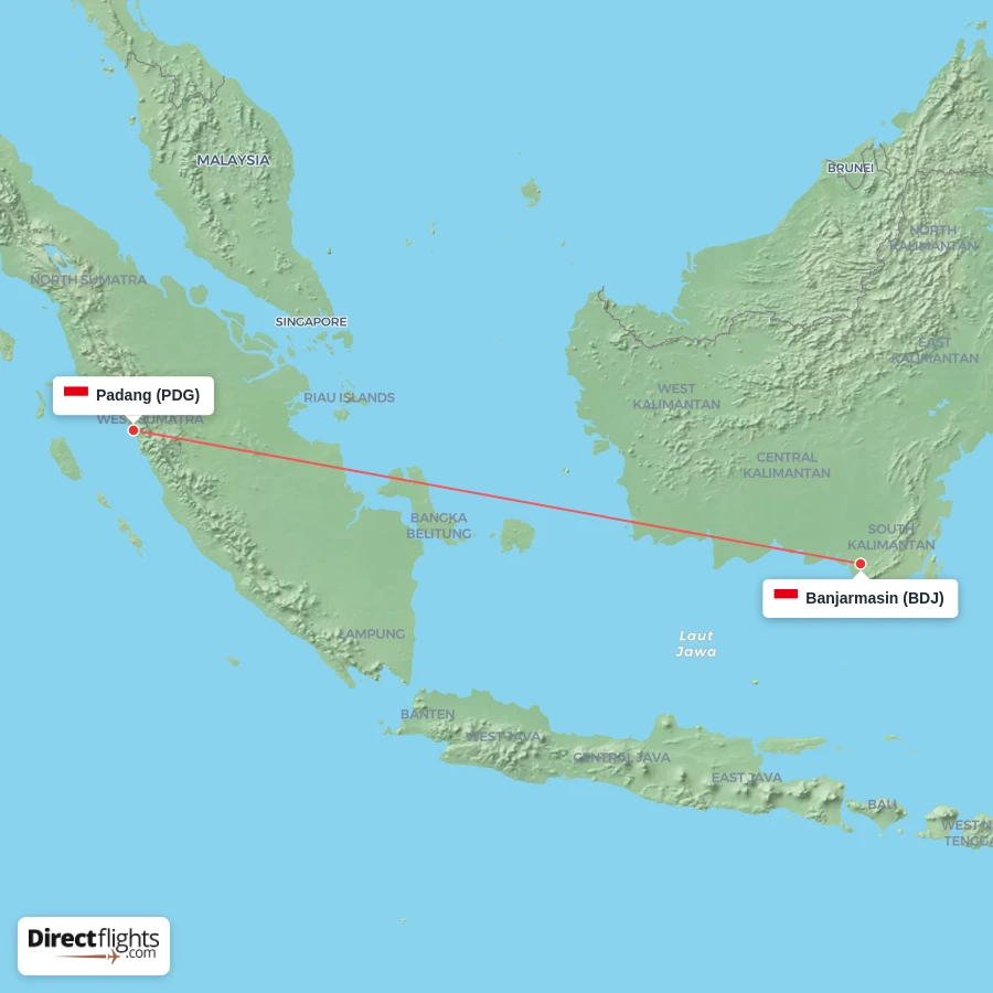 PDG - BDJ route map