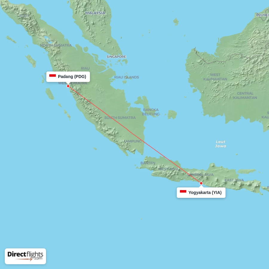 PDG - YIA route map