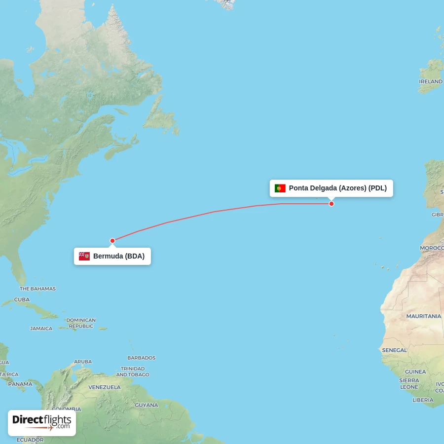 PDL - BDA route map
