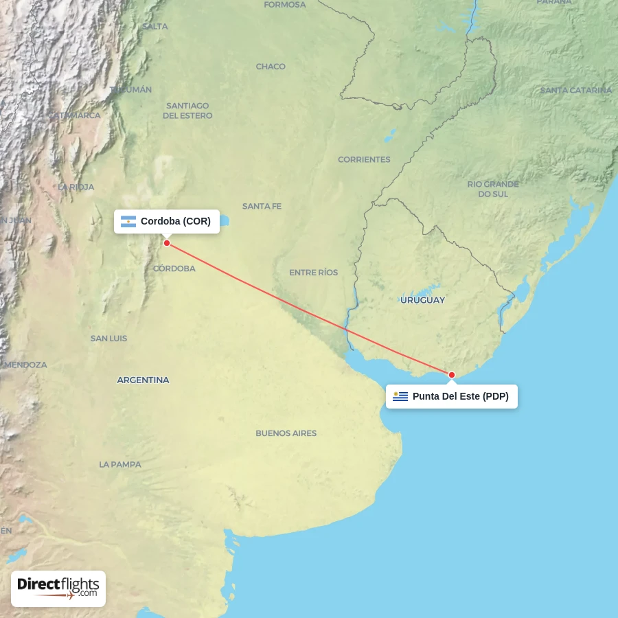 PDP - COR route map