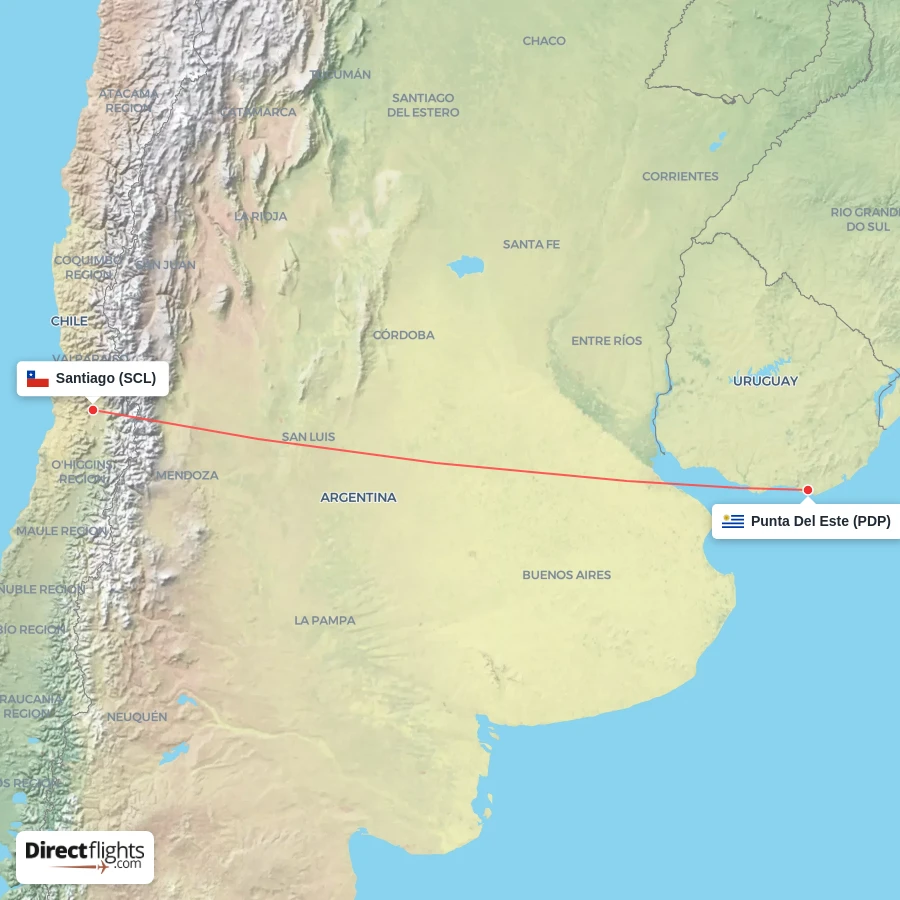 PDP - SCL route map
