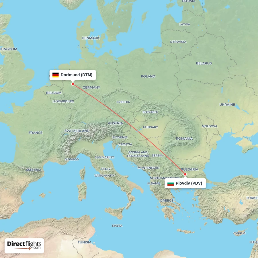 PDV - DTM route map