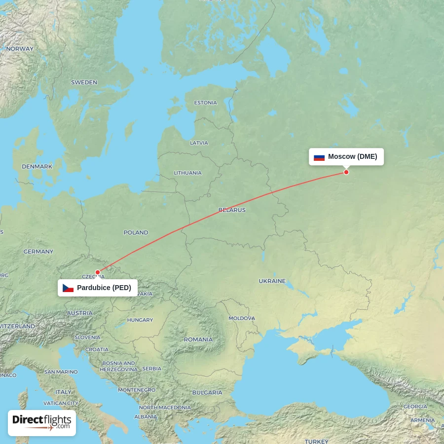 PED - DME route map