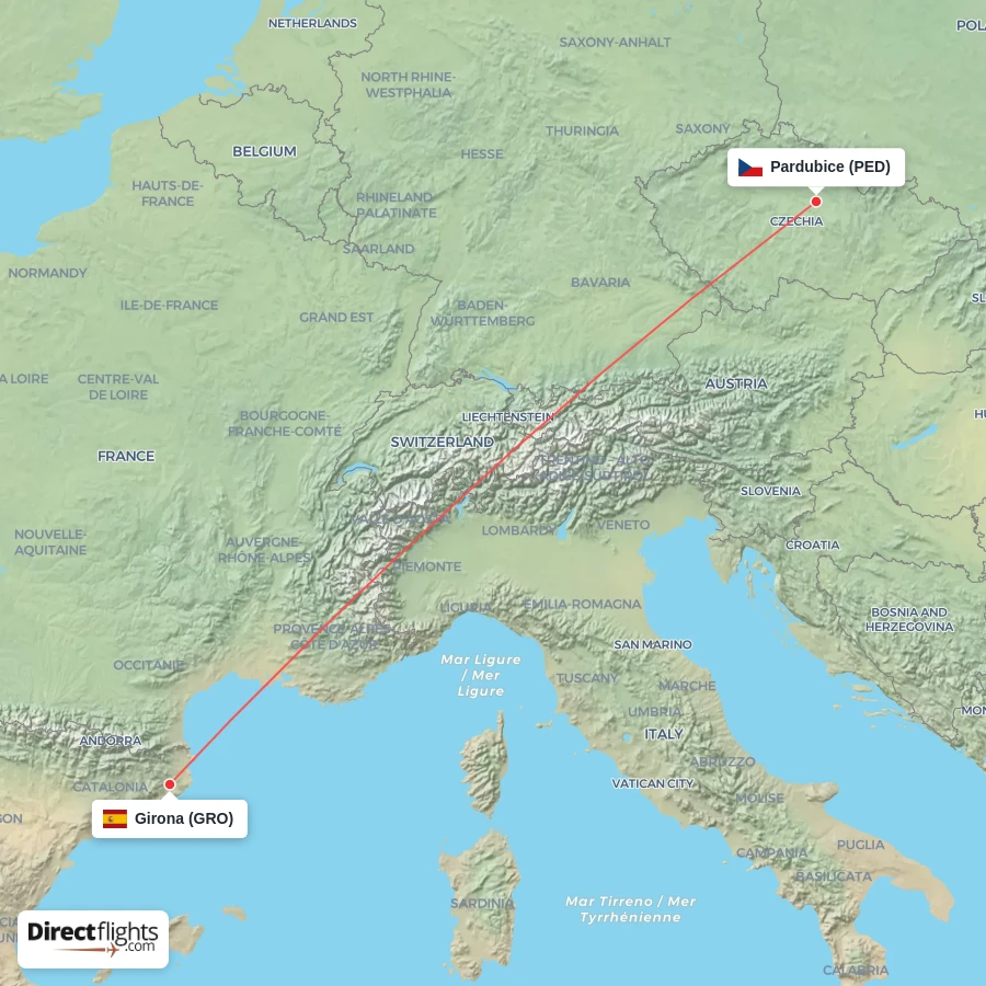 PED - GRO route map