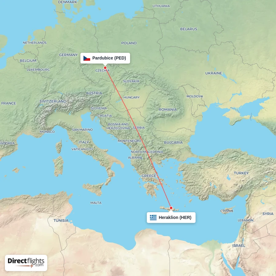 PED - HER route map