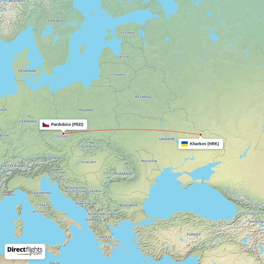 PED - HRK route map