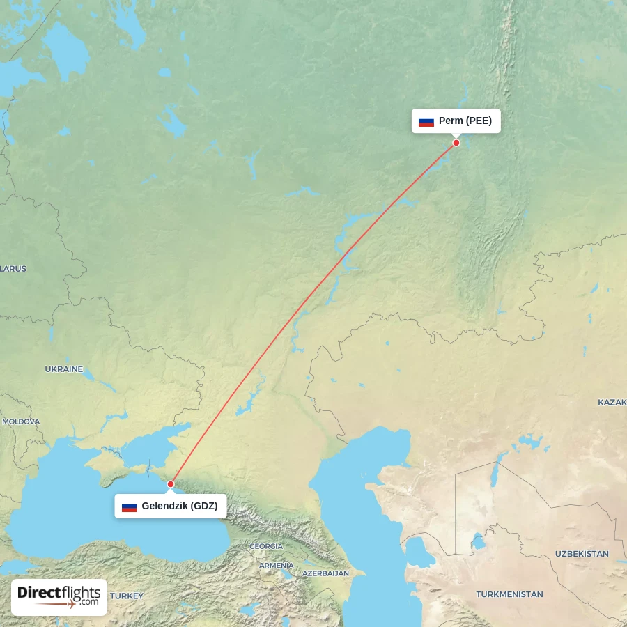 PEE - GDZ route map