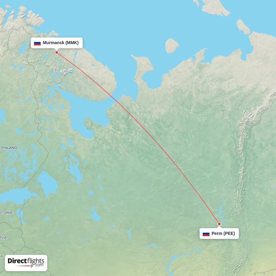 PEE - MMK route map
