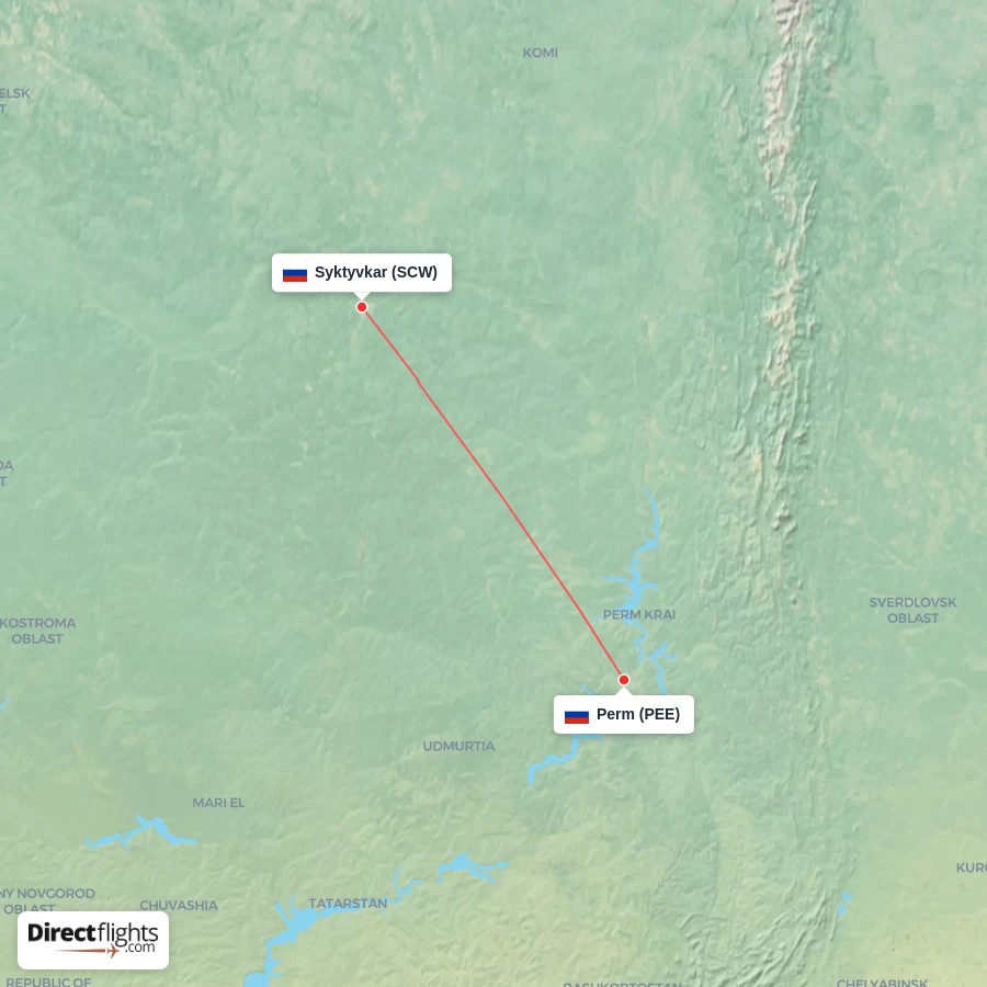 PEE - SCW route map