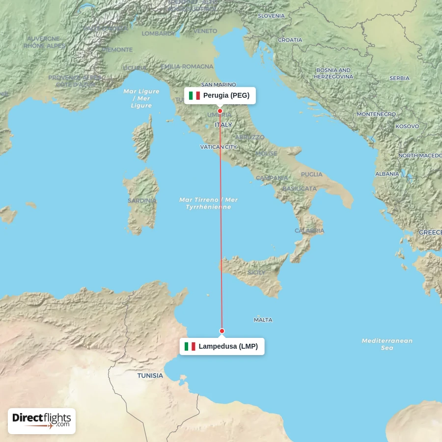 PEG - LMP route map