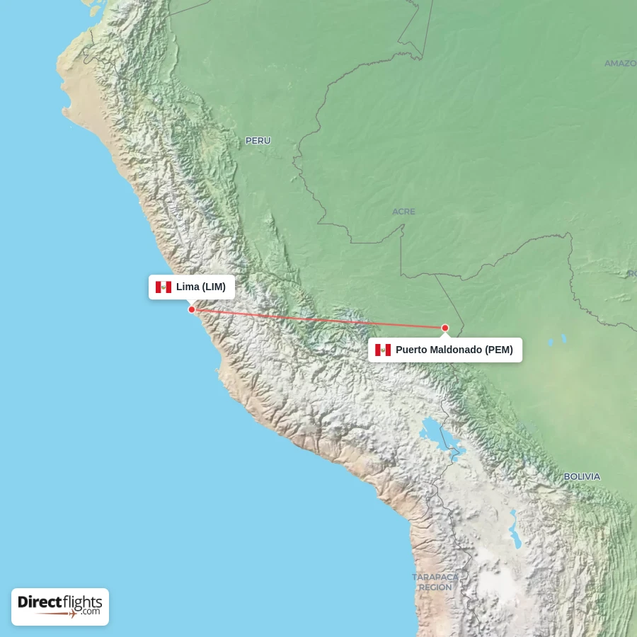 PEM - LIM route map