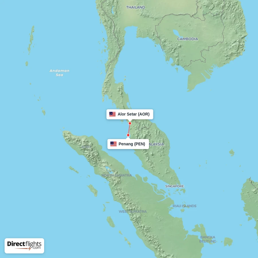PEN - AOR route map