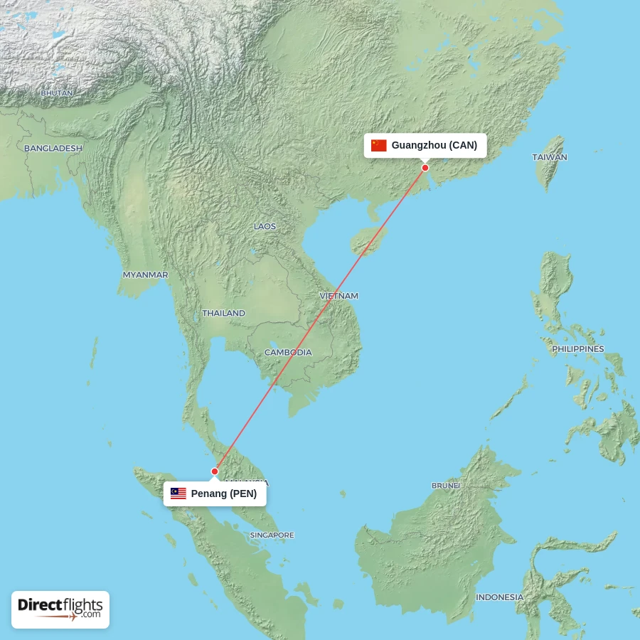 PEN - CAN route map