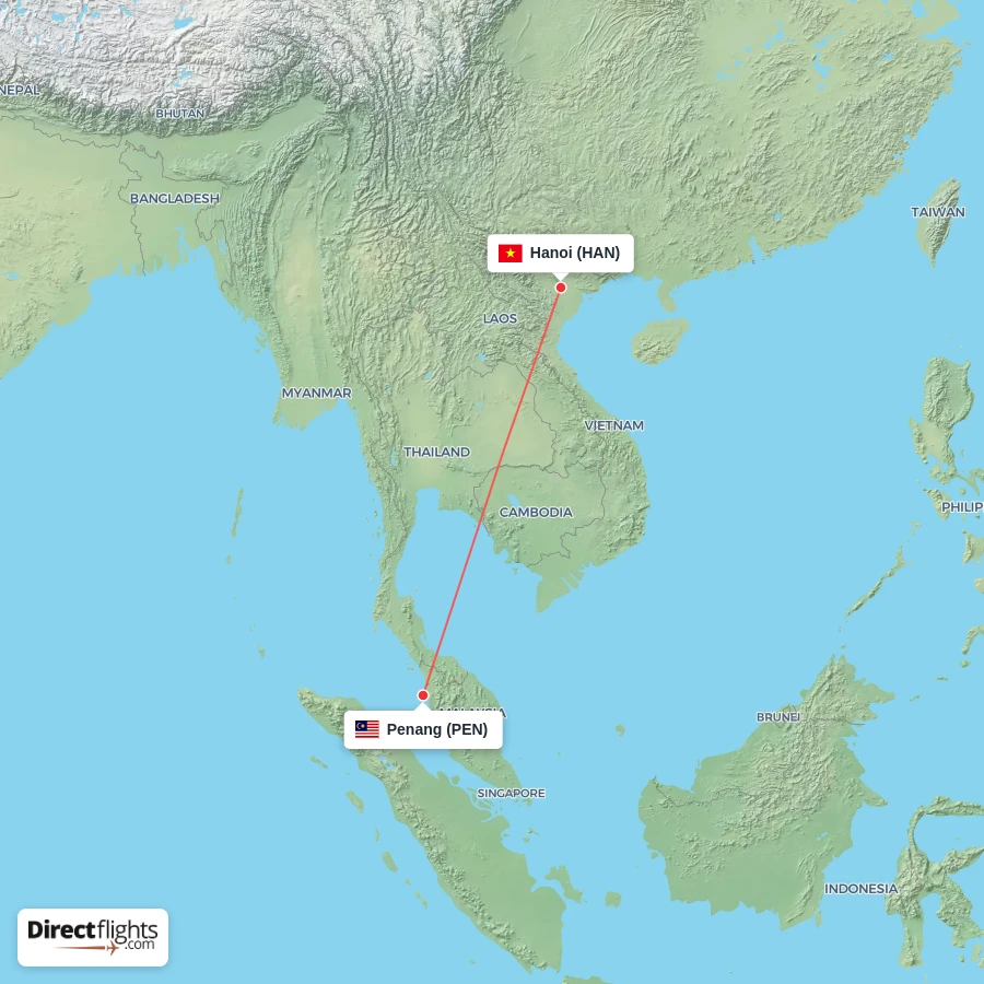 PEN - HAN route map