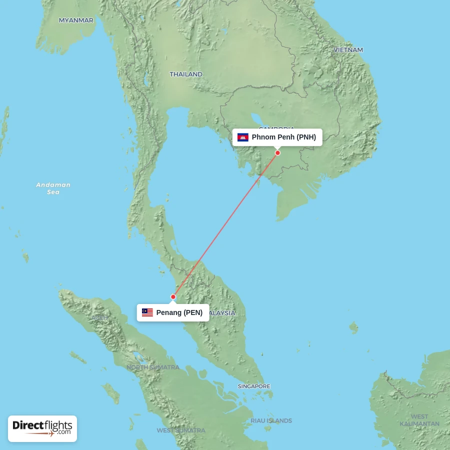 PEN - PNH route map