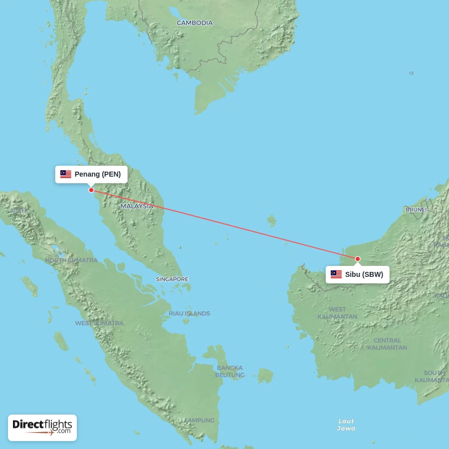 PEN - SBW route map