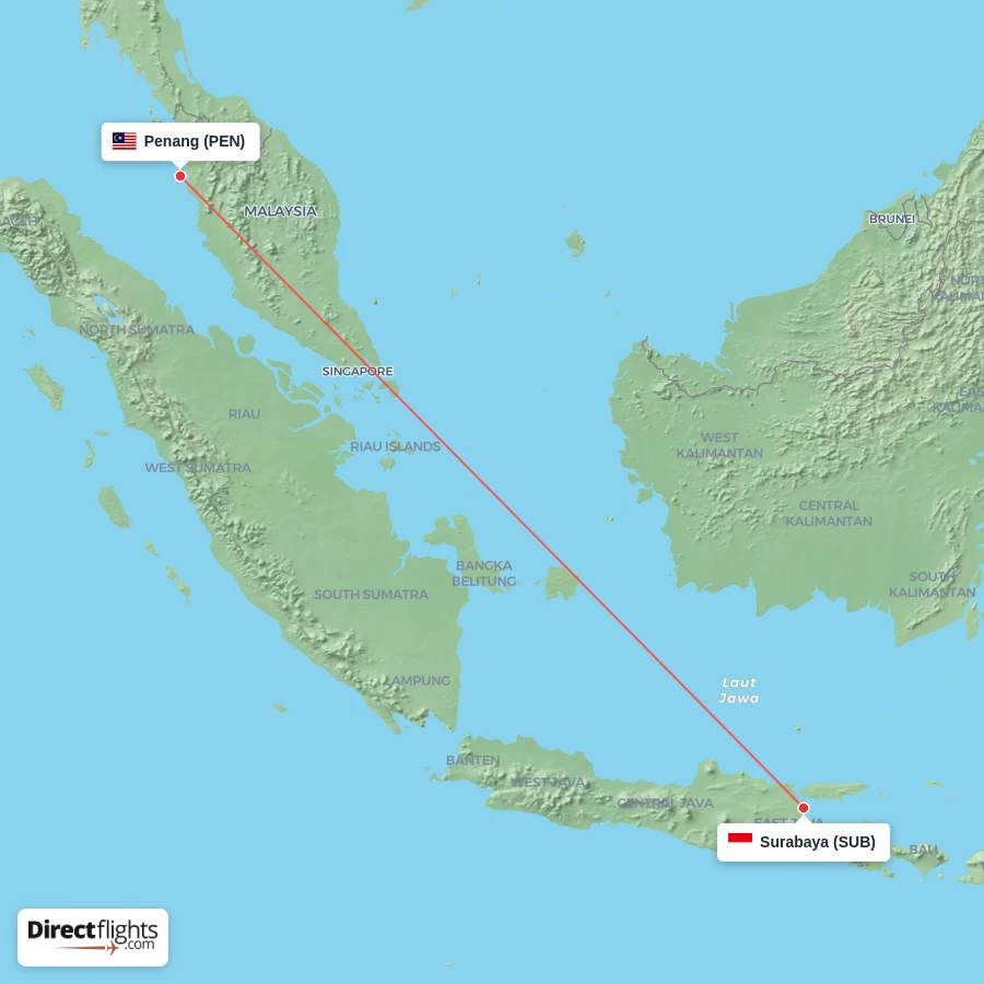 PEN - SUB route map