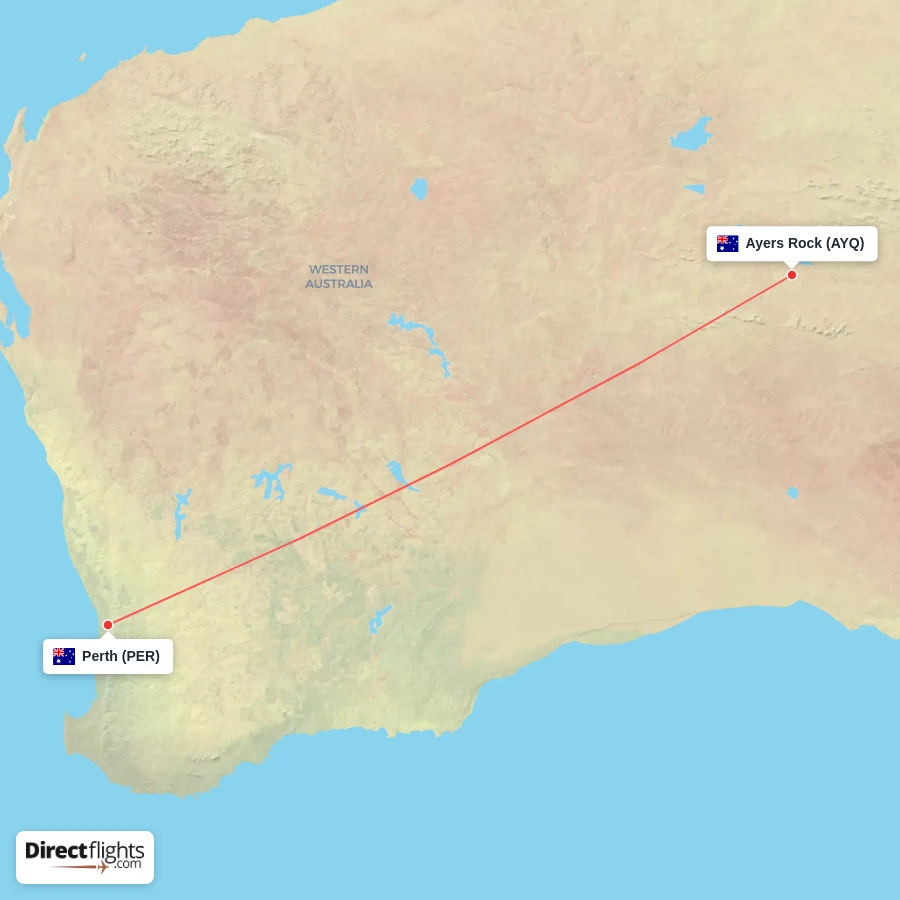 PER - AYQ route map