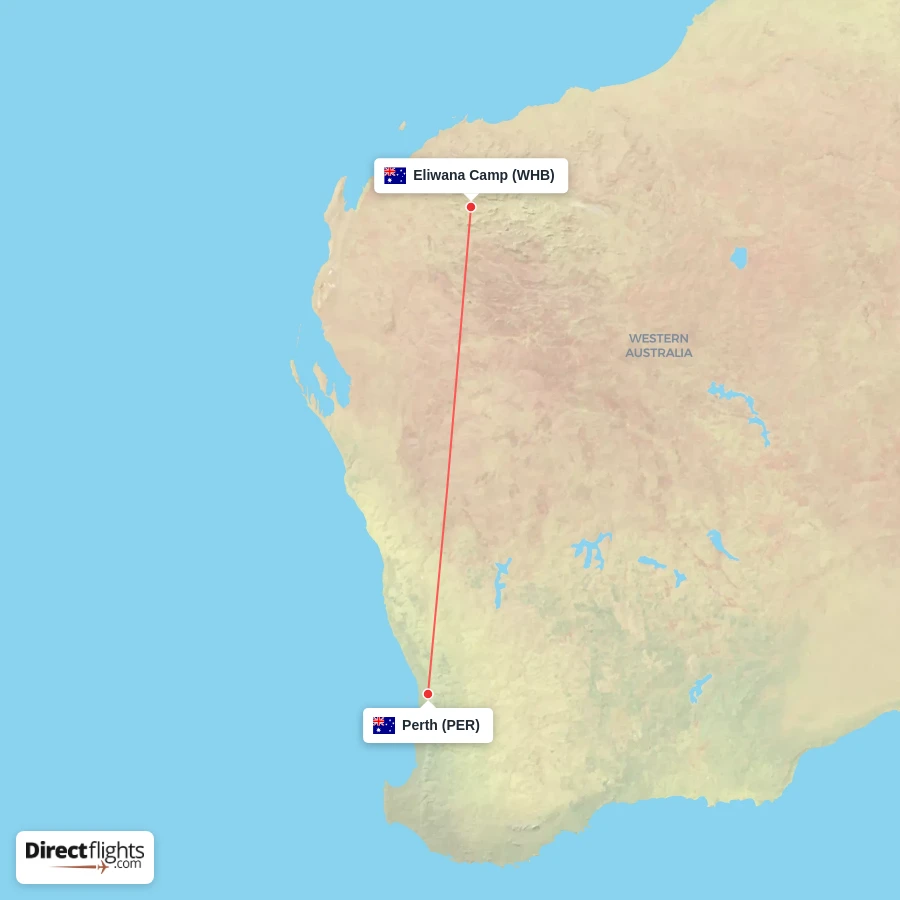 PER - WHB route map