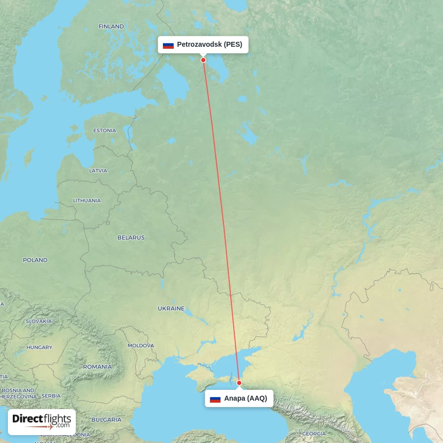 PES - AAQ route map
